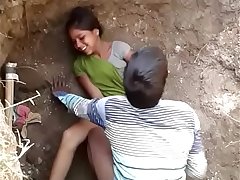 hot south indian young teenager from school fucked outdoor by her brother friend