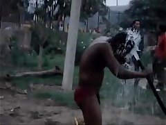 indian hot builders bathing