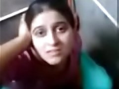 punjabi girl komal giving hot blowjob in toilet and making her boyfriend cum